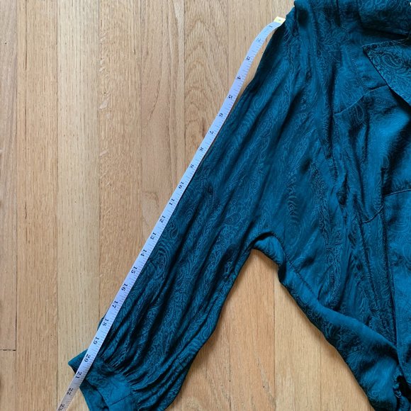 Maeve // Forest Green Paisley Blouse - Picture 10 of 10